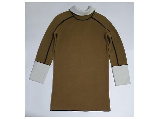 Céline Kleid Senfgelb Wolle - Ansicht 7