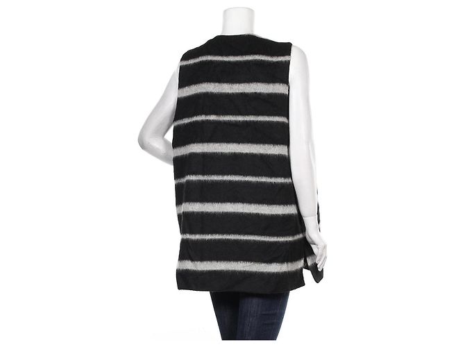 Cardigan Marella Nero Cotone Lana - vista 2