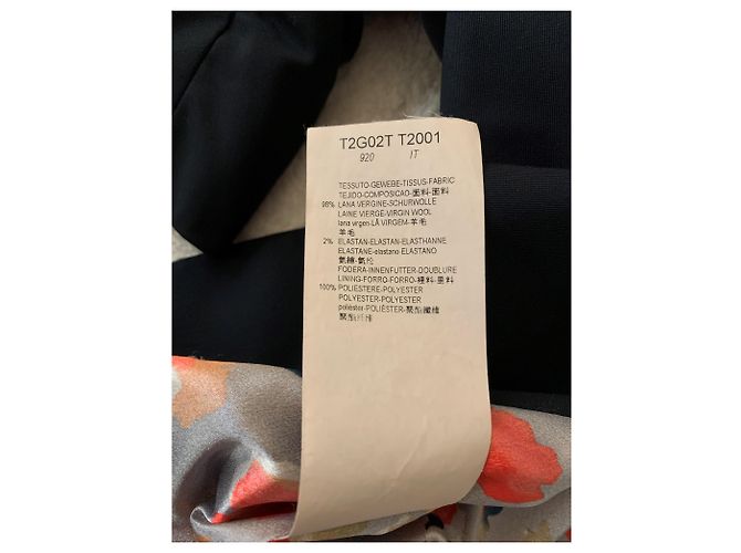 Emporio Armani '80s schwarze Wollblazerjacke - Ansicht 7