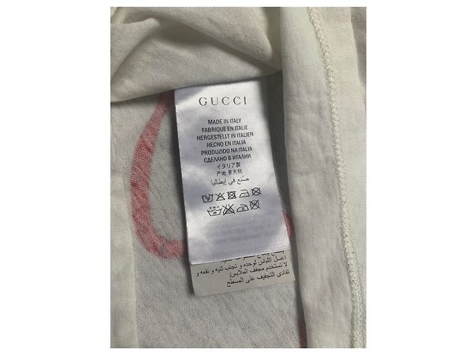 Camiseta Gucci Life is Gucci blanca de algodón oversize M Blanco - vista 3