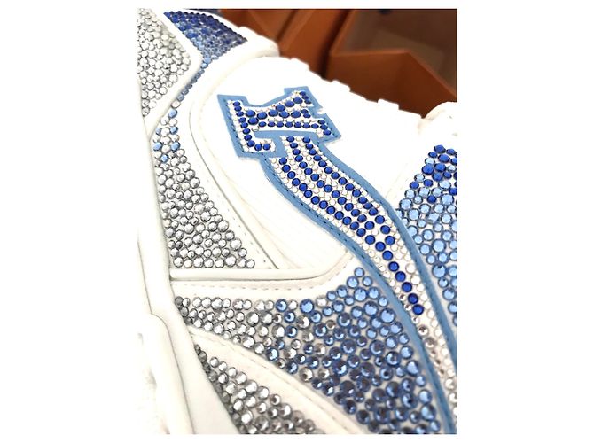 LOUIS Vuitton trainer Wolken Motiv cloud Sneaker neu Bianco Blu - vista 4