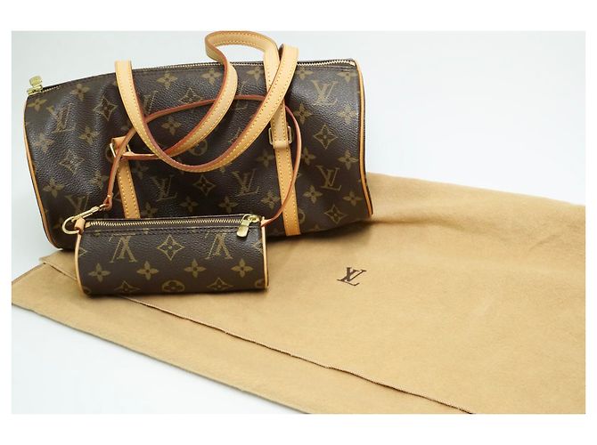 Louis Vuitton Papillon 30 BORSA A MANO IN TELA MONOGRAM Marrone - vista 13