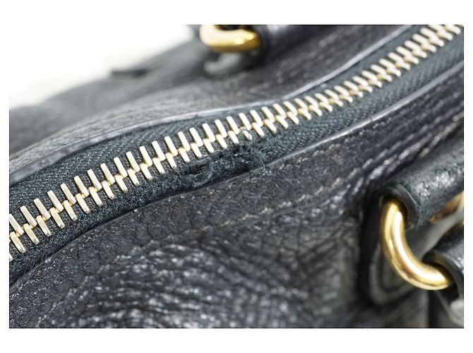 PRADA Bauletto Borsa in Pelle Vitello Daino Nera - vista 4