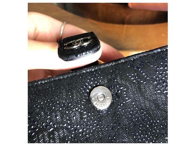 Chanel Clutch in rilievo classica senza tempo Nero - vista 10