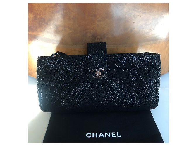 Chanel Clutch in rilievo classica senza tempo Nero - vista 5