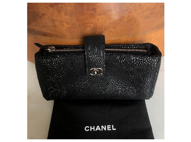 Chanel Clutch in rilievo classica senza tempo Nero - vista 7