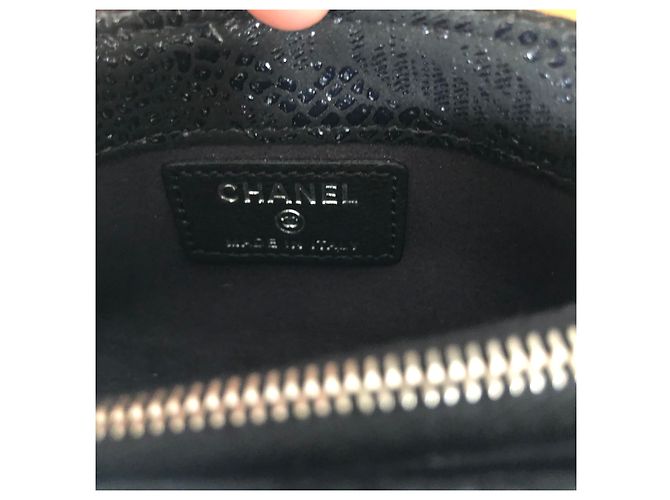 Chanel Clutch in rilievo classica senza tempo Nero - vista 8