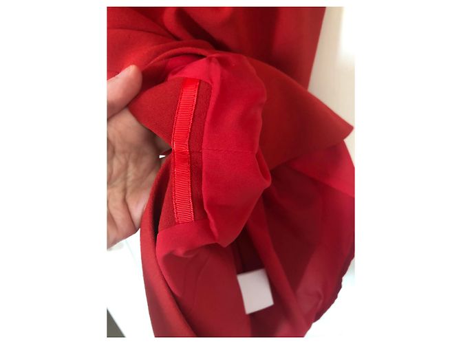 Lk Bennett Doris Kleid rot Viscose - Ansicht 11