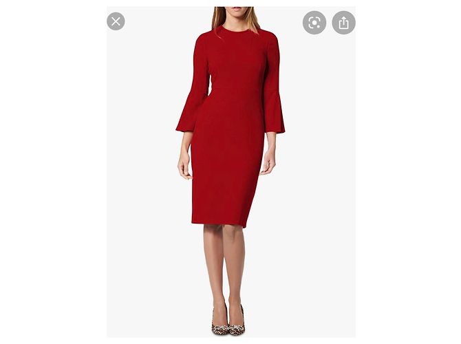 Lk Bennett Doris Kleid rot Viscose - Ansicht 2