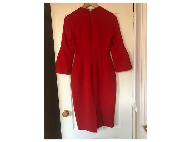 Lk Bennett Doris Kleid rot Viscose - Ansicht 6
