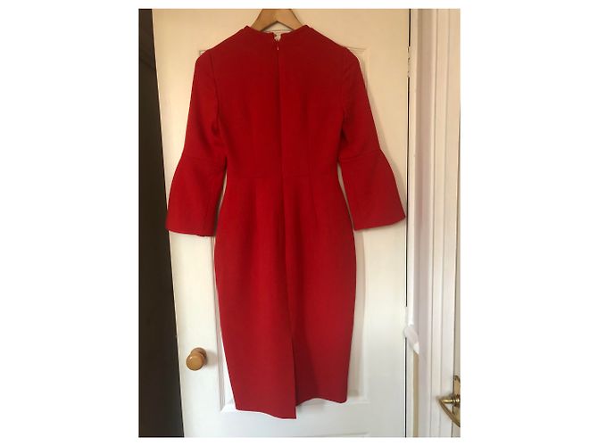 Lk Bennett Doris Kleid rot Viscose - Ansicht 7
