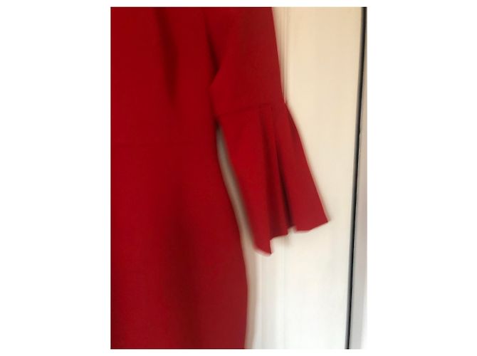 Lk Bennett Doris Kleid rot Viscose - Ansicht 8
