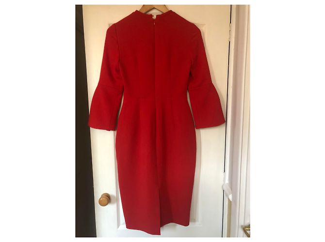 Lk Bennett Doris Kleid rot Viscose - Ansicht 9