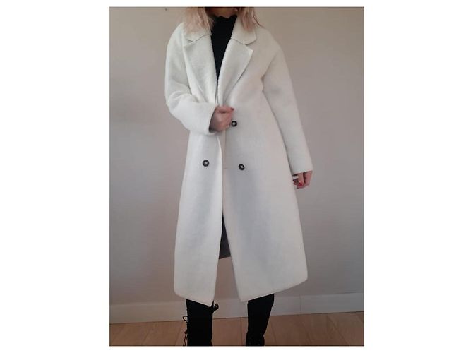 Autre Marque Abrigo Silvian Heach Blanco Poliéster - vista 4