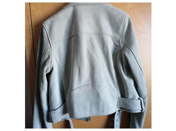Ganni Wildlederjacke Grün - Ansicht 3