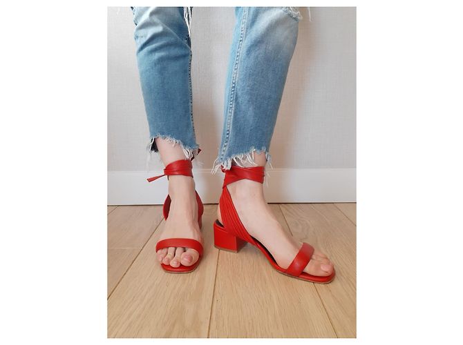 Sandali Bimba & Lola in pelle rossa 38 Rosso - vista 4