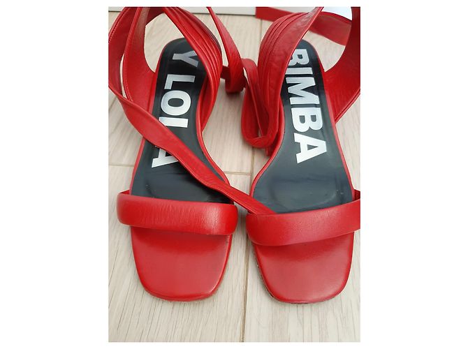 Sandali Bimba & Lola in pelle rossa 38 Rosso - vista 5