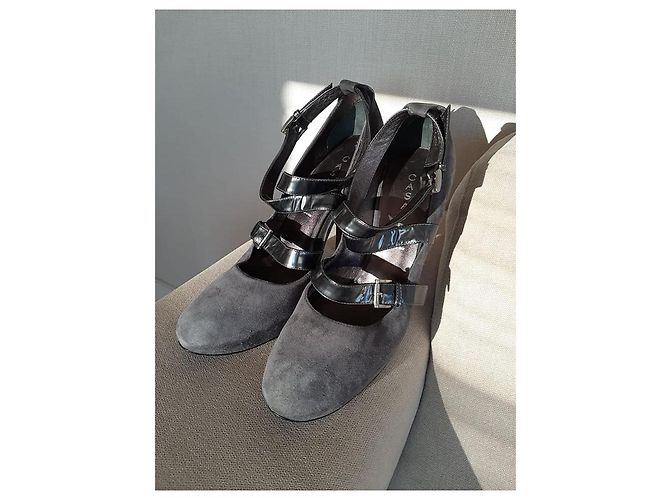 Casadei High Heels aus Wildleder Grau Größe 39 - Ansicht 4