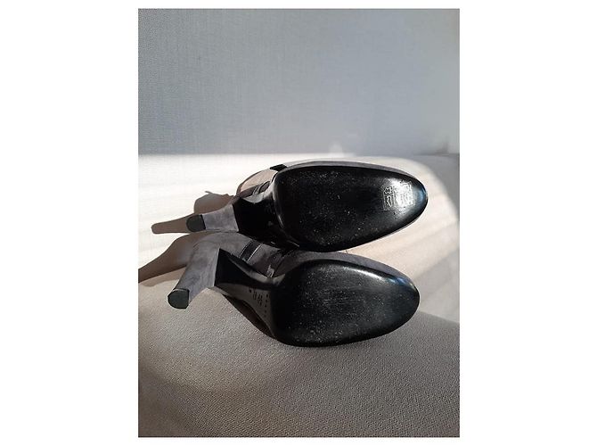 Casadei High Heels aus Wildleder Grau Größe 39 - Ansicht 6
