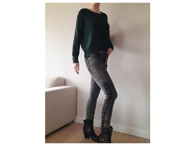 Vaqueros Acne Studio Antracita Algodón S Gris antracita - vista 4