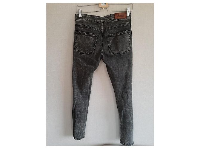 Vaqueros Acne Studio Antracita Algodón S Gris antracita - vista 5