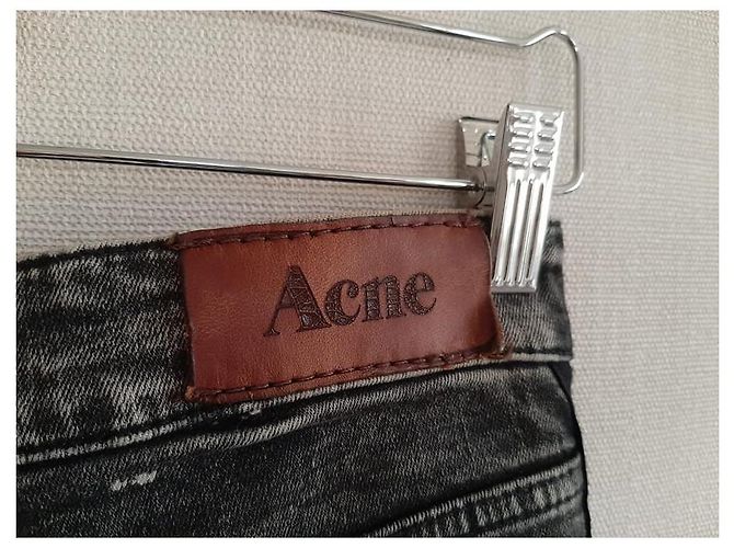 Vaqueros Acne Studio Antracita Algodón S Gris antracita - vista 6