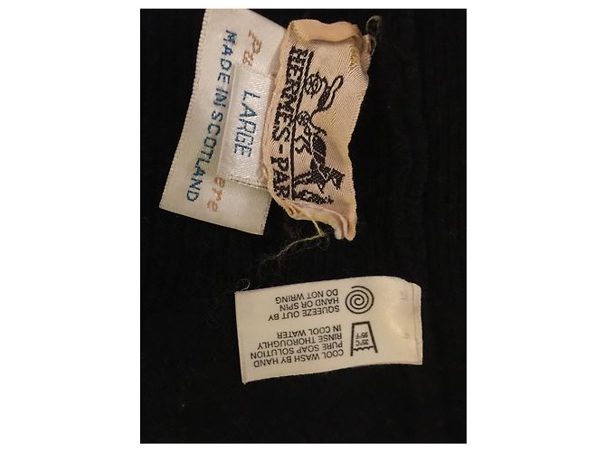 Hermès Pull col montant , col cheminée Noir - vue 2