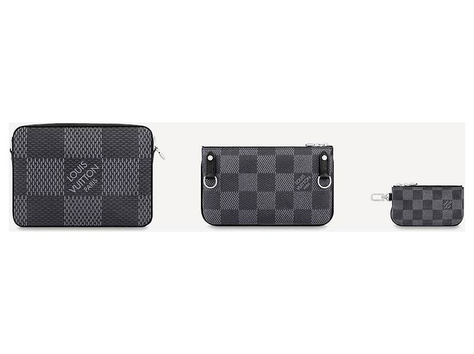 Louis Vuitton Messenger trio LV nuovo Grigio - vista 5