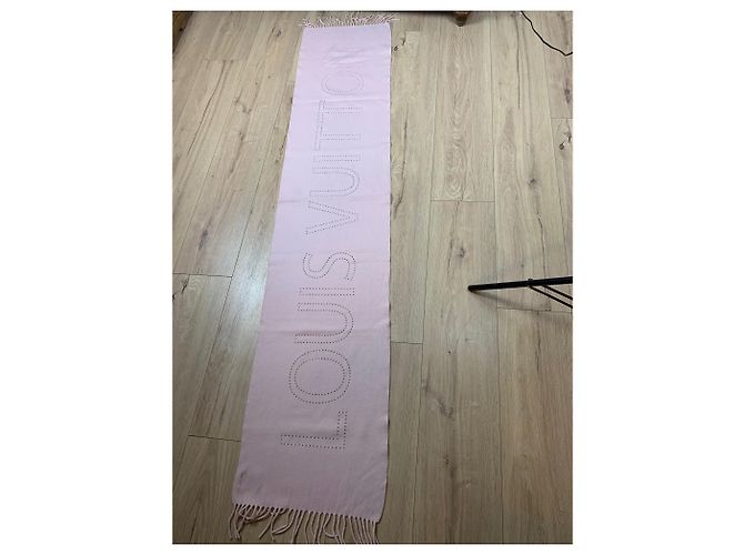 Sciarpa Louis Vuitton in cashmere rosa - vista 2