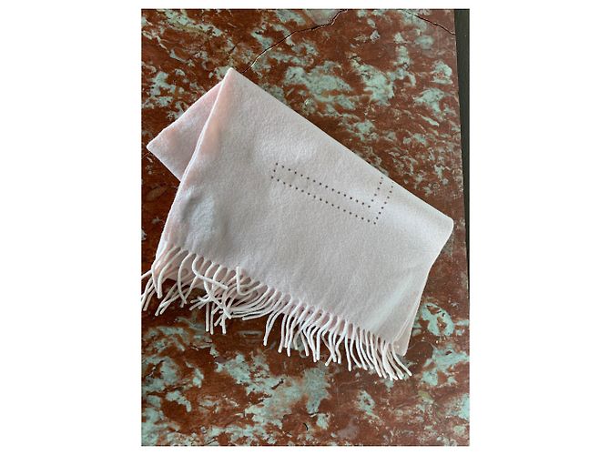 Sciarpa Louis Vuitton in cashmere rosa - vista 3