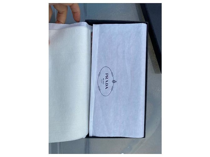 Saffiano Cartera Prada de piel roja - vista 3