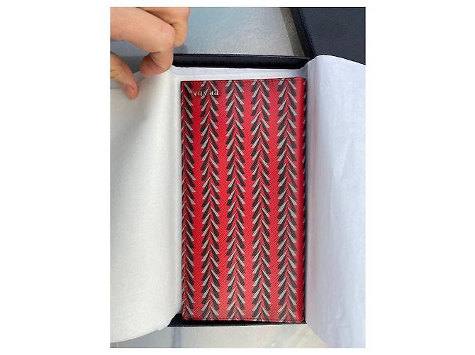 Saffiano Cartera Prada de piel roja - vista 4