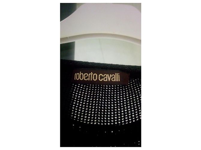 Roberto Cavalli Wollkleid Schwarz - Ansicht 2