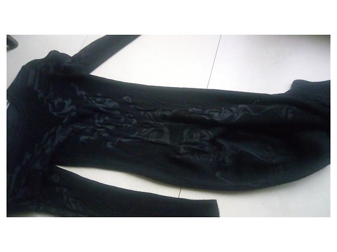 Roberto Cavalli Wollkleid Schwarz - Ansicht 4