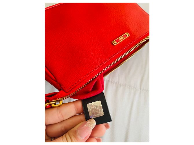 Baguette Fendi Vitello Elite Bleistift Rot - Ansicht 11
