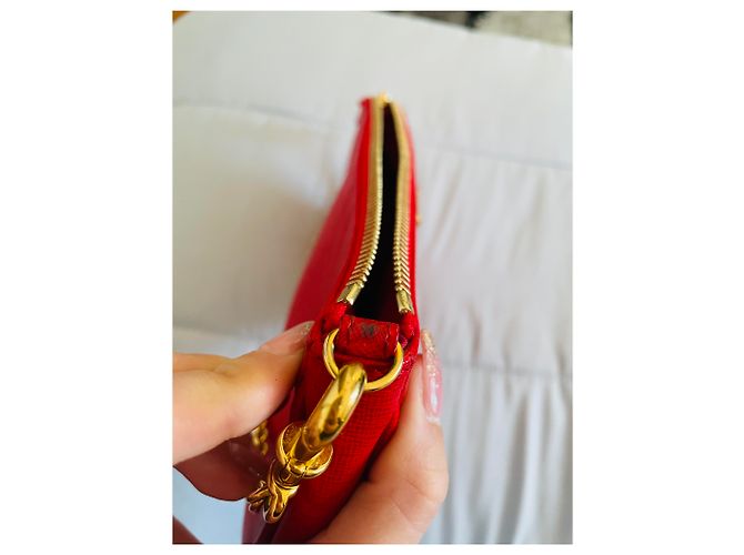Baguette Fendi Vitello Elite Bleistift Rot - Ansicht 14