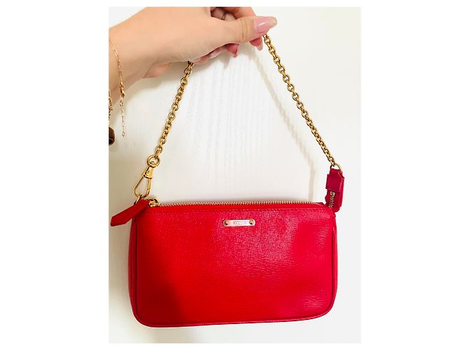 Baguette Fendi Vitello Elite Bleistift Rot - Ansicht 2