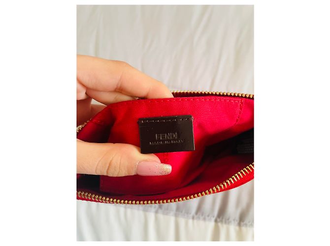 Baguette Fendi Vitello Elite Bleistift Rot - Ansicht 7