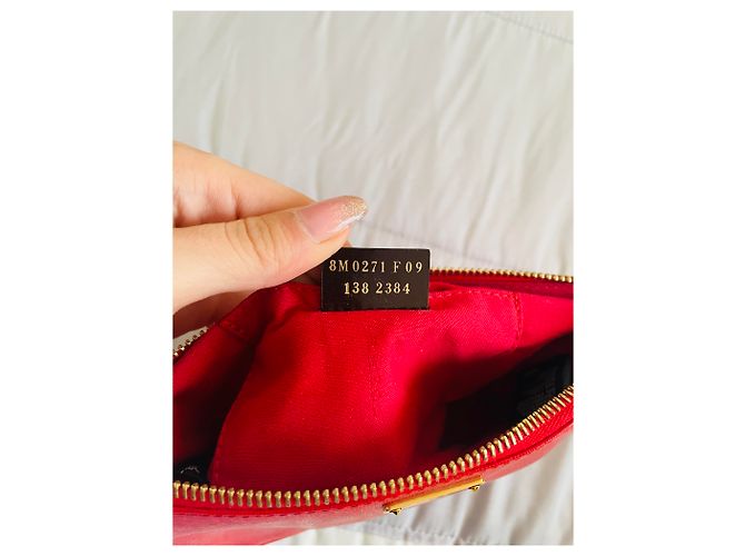 Baguette Fendi Vitello Elite Bleistift Rot - Ansicht 8