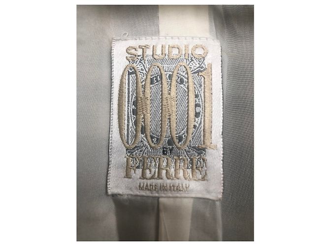 Autre Marque Blazer 001 Studio Ferré Blanco y Negro de Algodón - vista 6