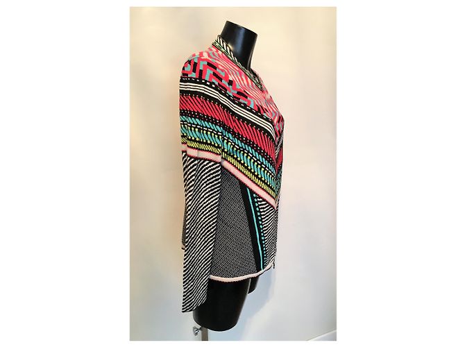 Autre Marque Aldo Martins Strickjacke Mehrfarbig Baumwolle Bambus Mehrfarben - Ansicht 4