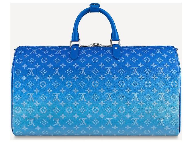 Abbesses Louis Vuitton LV Keepall Clouds nuovo Blu - vista 3