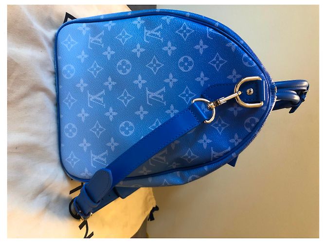 Abbesses Louis Vuitton LV Keepall Clouds nuovo Blu - vista 7