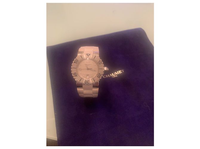 Chaumet Class One Uhr Stahl und Kautschuk weiß - Ansicht 3