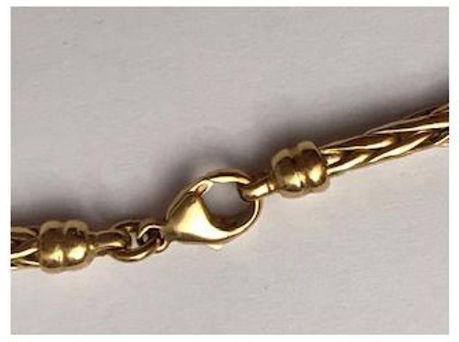 Autre Marque HISTOIRE D'OR Collana in oro con maglia di palma Gold hardware - vista 2
