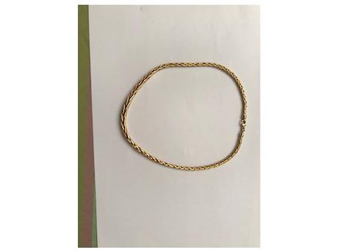 Autre Marque HISTOIRE D'OR Collana in oro con maglia di palma Gold hardware - vista 3
