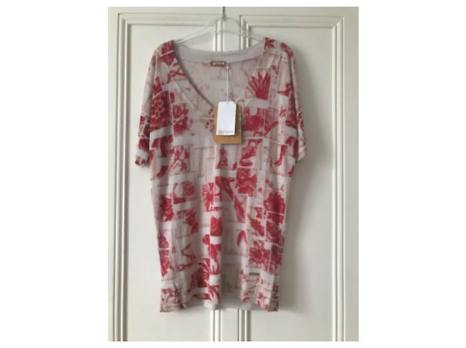 pull manches courtes John Galliano XS Rouge - vue 2