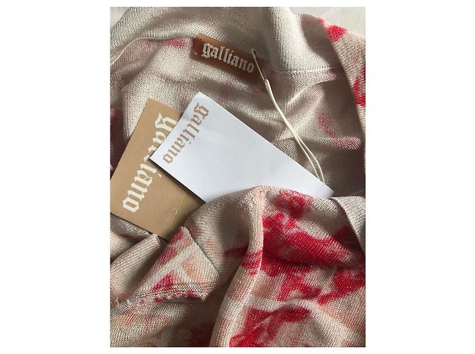 pull manches courtes John Galliano XS Rouge - vue 5