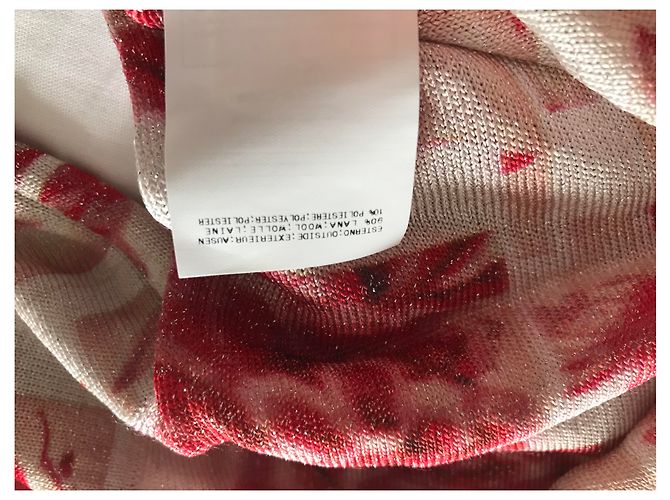pull manches courtes John Galliano XS Rouge - vue 7
