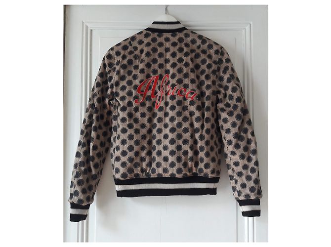 Isabel Marant Cazadora Bomber Teddy Reversible Caramelo Algodón - vista 2